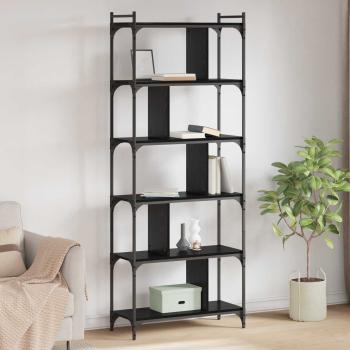 ARDEBO.de - Bücherregal 5 Ebenen 76 x 32 x 192 cm Holzwerkstoff