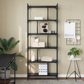 Bücherregal 5 Ebenen 76 x 32 x 192 cm Holzwerkstoff