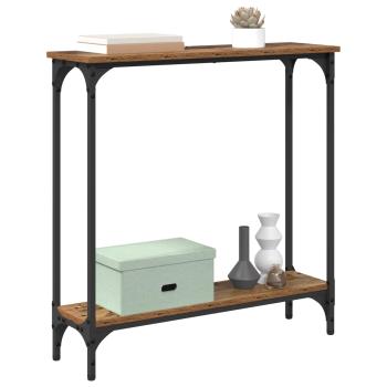 Konsolentisch Altholz 75 x 22,5 x 75 cm Holzwerkstoff