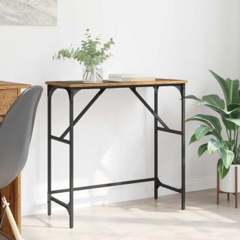 ARDEBO.de - Konsolentisch Altholz 75 x 32 x 75 cm Holzwerkstoff