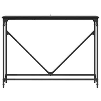 Konsolentisch Schwarz Eichen-Optik 102 x 23 x 75 cm