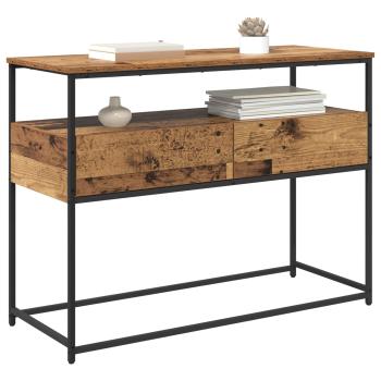 Konsolentisch Altholz 100 x 40 x 75 cm Holzwerkstoff
