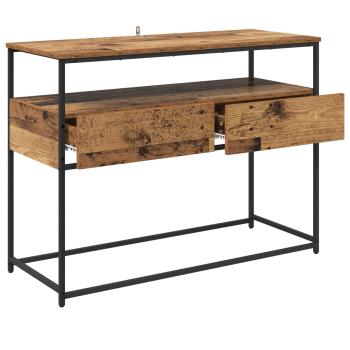 Konsolentisch Altholz 100 x 40 x 75 cm Holzwerkstoff