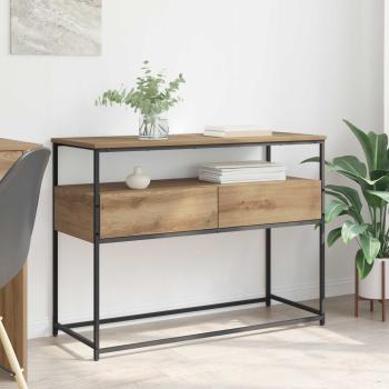 ARDEBO.de - Konsolentisch Artisan-Eiche 100 x 40 x 75 cm Holzwerkstoff