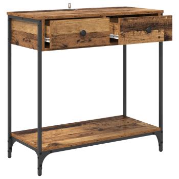 Konsolentisch Altholz 75 x 34,5 x 75 cm Holzwerkstoff