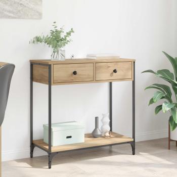 ARDEBO.de - Konsolentisch Artisan-Eiche 75 x 34,5 x 75 cm Holzwerkstoff
