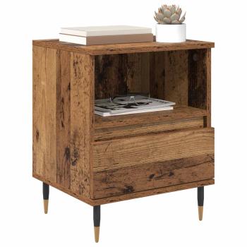 Nachttisch 2 Stk. Altholz 40 x 35 x 50 cm Holzwerkstoff