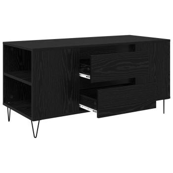 Couchtisch Schwarz Eichen-Optik 102 x 44,5 x 50 cm