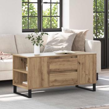 ARDEBO.de - Couchtisch Artisan-Eiche 102 x 44,5 x 50 cm Holzwerkstoff
