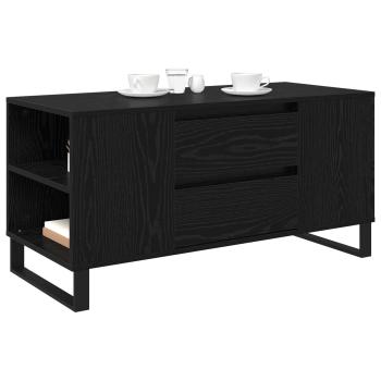 Couchtisch Schwarz Eichen-Optik 102 x 44,5 x 50 cm