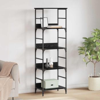 ARDEBO.de - Bücherregal 4 Ebenen 50 x 33 x 153 cm Holzwerkstoff