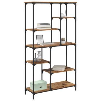 Bücherregal 5 Ebenen 99 x 35,5 x 176 cm Holzwerkstoff Altholz