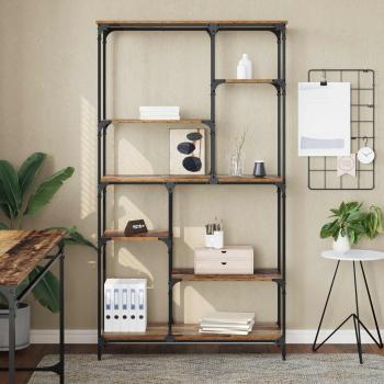 Bücherregal 5 Ebenen 99 x 35,5 x 176 cm Holzwerkstoff Altholz