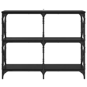 Konsolentisch Schwarz Eichen-Optik 100 x 28 x 80,5 cm