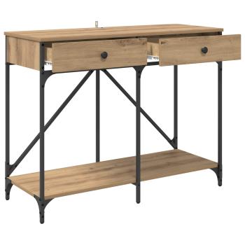 Konsolentisch Artisan-Eiche 100 x 39 x 78,5 cm Holzwerkstoff