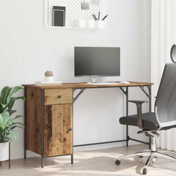 ARDEBO.de - Computertisch Altholz 131 x 48 x 75 cm Holzwerkstoff