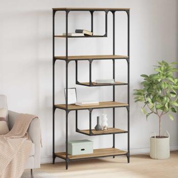 ARDEBO.de - Bücherregal 6 Ebenen 81 x 36 x 176 cm Holzwerkstoff