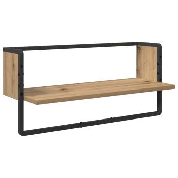 Wandregal-Set 4 stk. Artisan-Eiche 65 x 25 x 30 cm