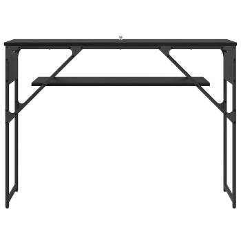 Konsolentisch Schwarz Eichen-Optik Holzwerkstoff 105x30x75cm