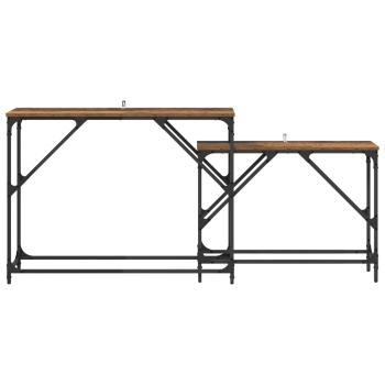 Konsolentisch 2 stk. Altholz 100 x 28 x 75 cm Holzwerkstoff