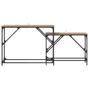 Konsolentisch 2 stk. Artisan-Eiche 100 x 28 x 75 cm