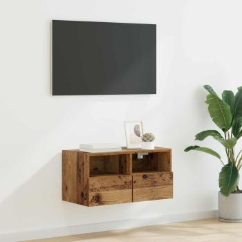 ARDEBO.de - TV-Wandschrank 60 x 30 x 30 cm Altholz Holzwerkstoff
