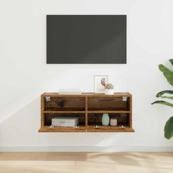 TV-Wandschrank 80 x 30 x 30 cm Altholz Holzwerkstoff