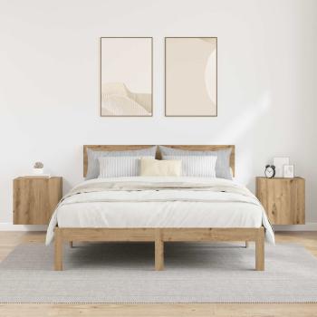 TV-Wandregale 2 stk. Artisan-Eiche Holzwerkstoff