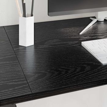 Schreibtisch Schwarz Eichen-Optik 120 x 50 x 75 cm
