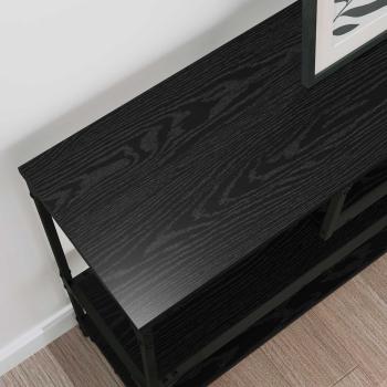 Konsolentisch Schwarz Eichen-Optik 100 x 30 x 75 cm