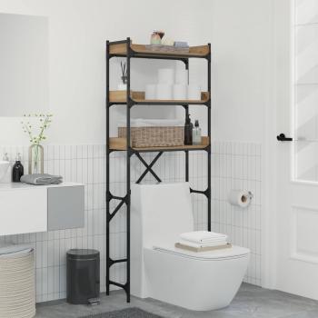 ARDEBO.de - Waschmaschinenregal mit Regal Artisan-Eiche 67 x 25 x 163 cm
