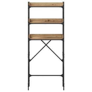 Waschmaschinenregal mit Regal Artisan-Eiche 67 x 25 x 163 cm