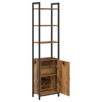 Bücherregal 6 Ebenen 40 x 24 x 161 cm Holzwerkstoff Altholz