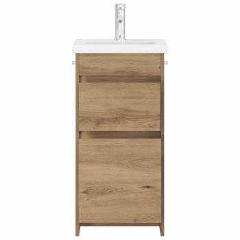 Badezimmerschrank mit Waschbecken Artisan-Eiche