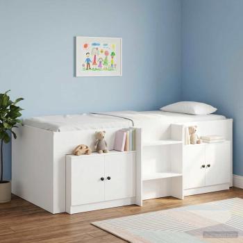 ARDEBO.de - Stauraum-Schranks für Hochbett 2 stk. Weiß 66 x 35 x 48 cm