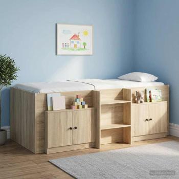 ARDEBO.de - Stauraum-Schranks für Hochbett 2 stk. Sonoma-Eiche