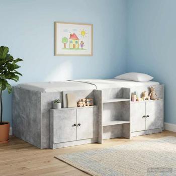 ARDEBO.de - Stauraum-Schranks für Hochbett 2 stk. Betongrau 66 x 35 x 48 cm