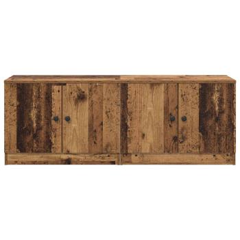 Stauraum-Schranks für Hochbett 2 stk. Altholz 66 x 35 x 48 cm