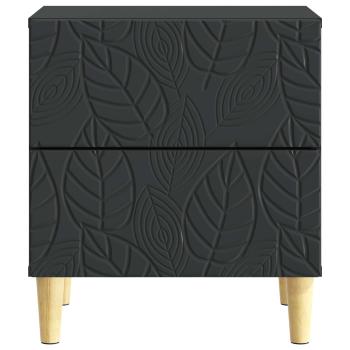 Nachttisch Schwarz 43 x 34,5 x 48 cm Holzwerkstoff