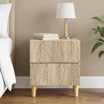 ARDEBO.de - Nachttisch Sonoma-Eiche 43 x 34,5 x 48 cm Holzwerkstoff