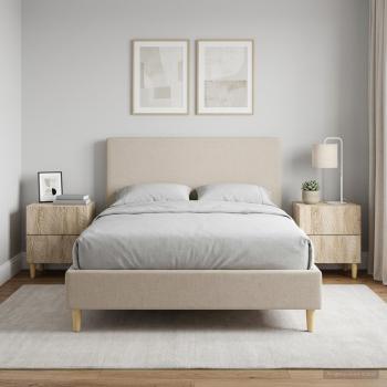 ARDEBO.de - Nachttisch 2 stk. Sonoma-Eiche 43 x 34,5 x 48 cm Holzwerkstoff