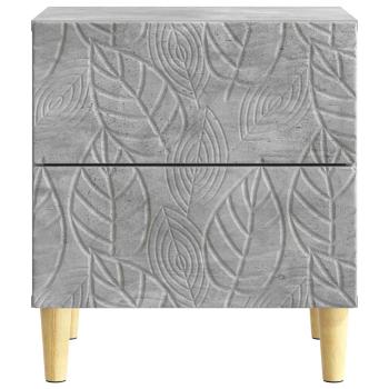 Nachttisch Betongrau 43 x 34,5 x 48 cm Holzwerkstoff
