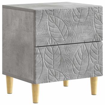 Nachttisch 2 stk. Betongrau 43 x 34,5 x 48 cm Holzwerkstoff
