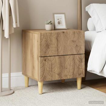 ARDEBO.de - Nachttisch 2 stk. Artisan-Eiche 43 x 34,5 x 48 cm Holzwerkstoff