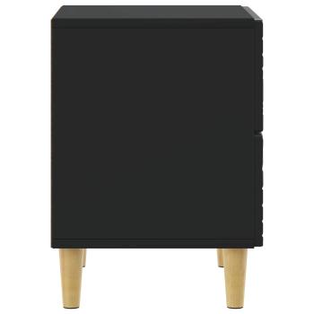 Nachttisch Schwarz 62 x 34,5 x 48 cm Holzwerkstoff