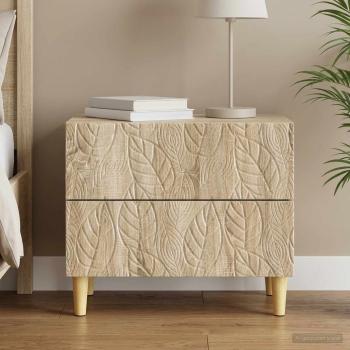 ARDEBO.de - Nachttisch Sonoma-Eiche 62 x 34,5 x 48 cm Holzwerkstoff