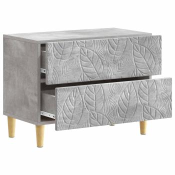 Nachttisch Betongrau 62 x 34,5 x 48 cm Holzwerkstoff