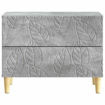 Nachttisch Betongrau 62 x 34,5 x 48 cm Holzwerkstoff