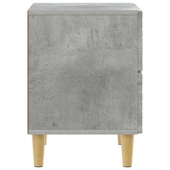 Nachttisch Betongrau 62 x 34,5 x 48 cm Holzwerkstoff