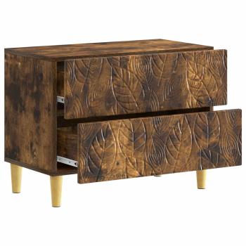 Nachttisch Geräucherte Eiche 62 x 34,5 x 48 cm Holzwerkstoff